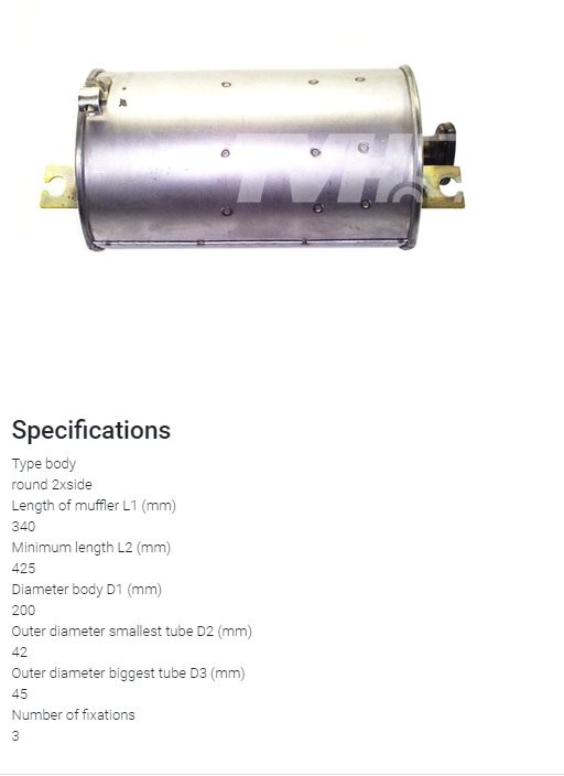 TŁUMIK WYDECHOWY TOYOTA 7FG10-J35 175102332071