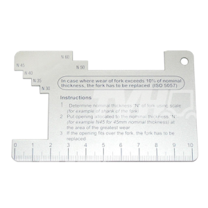 PRZYMIAR, LINIJKA POMIAROWA ZUŻYCIA WIDEŁ