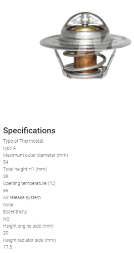 TERMOSTAT LINDE VOLKSWAGEN BEF