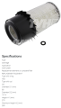 FILTR POWIETRZA TOYOTA 5FG/FD TYP A