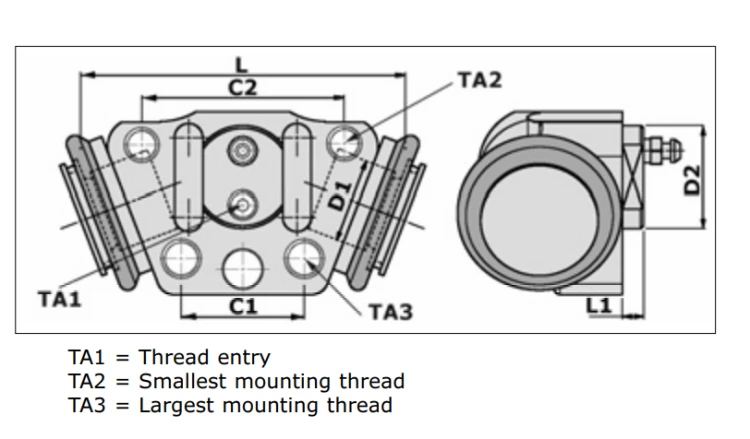 CYLINDEREK HAMULCOWY TOYOTA 5,6,7FG/FD35-40 PRAWY
