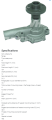 POMPA WODY NISSAN J15 TYP A