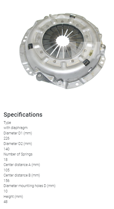 DOCISK SPRZĘGŁA TOYOTA 4,7 FG/FD