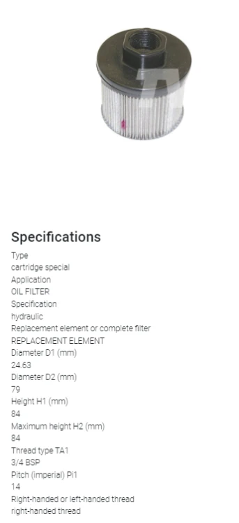 FILTR HYDRAULICZNY TOYOTA 3-4 FG