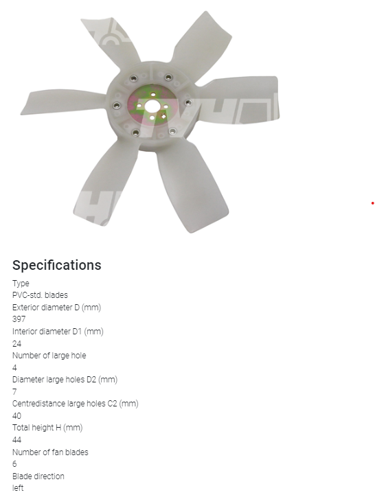 WENTYLATOR, WIATRAK TOYOTA 4P, 2J, 5R, 5P