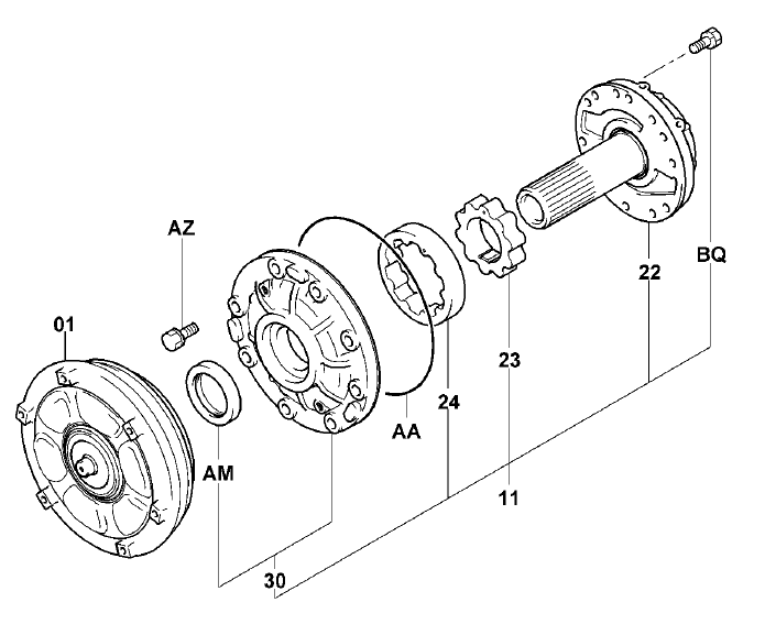 USZCZELNIENIE, ZIMERING KONWERTERA TOYOTA 7FG 32524-23330-71