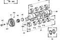 KOŁO NAPĘDU ŁAŃCUCHA NAPĘDU POMPY HYDRAULICZNEJ TOYOTA 8FG 13522-78155-71