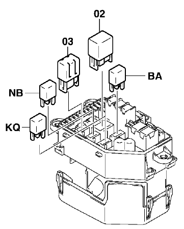 PRZEKAŹNIK ŚWIEC ŻAROWYCH 12V TOYOTA 7FD 28610-76001-71