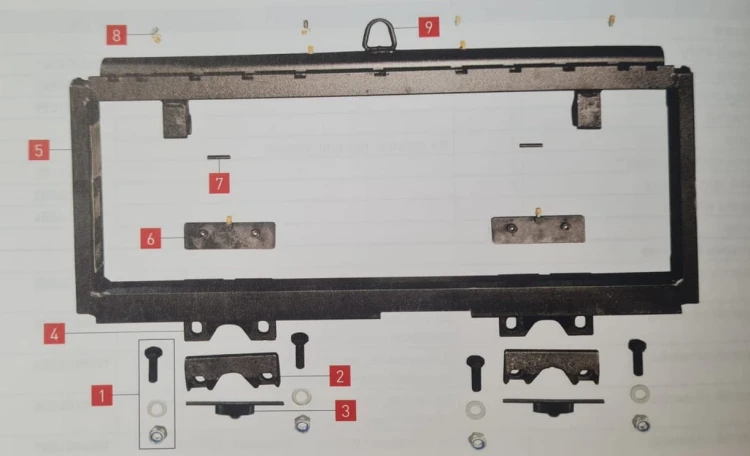 ŚLIZGI PRZESUWU BOCZNEGO MICROLIFT KOMPLET KL 3A