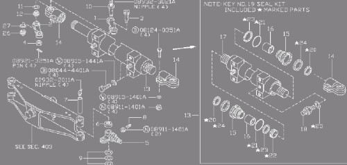 KOŃCÓWKA SIŁOWNIKA SKRĘTU NISSAN D02 49555-FA200