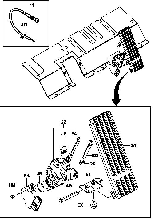 PRZYSPIESZACZ, MECHANIZM PEDAŁU GAZU AKCELERATOR TOYOTA 8 FG/FD FGF/FDF 15-35 26602-26600-71