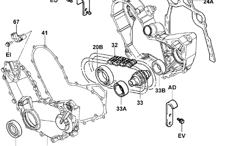 CZUJNIK POŁOŻENIA WAŁU TOYOTA 8FG25 80919-76122-71