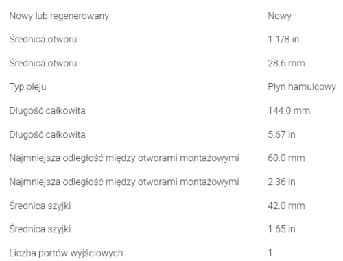 POMPA HAMULCOWA JUNGHEINRICH TFG540, TFG545, TFG550 50048235