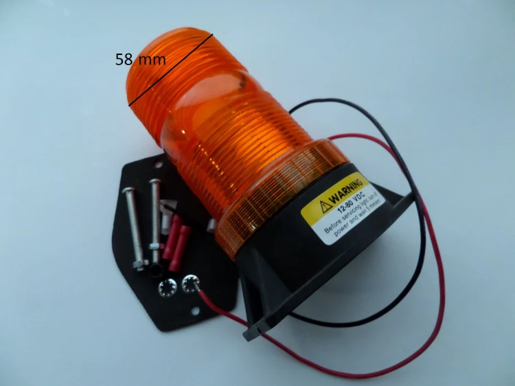 KOGUT, LAMPA STROBOSKOPOWA OSTRZEGAWCZA 12-80 VDC WĄSKI
