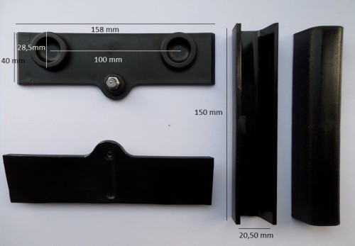 ŚLIZGI PRZESUWU KOMPLET KAUP P4 