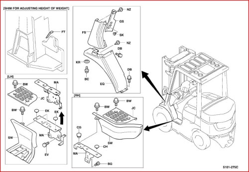 OSŁONA BŁOTNIKA TOYOTA 7FGF 10-18