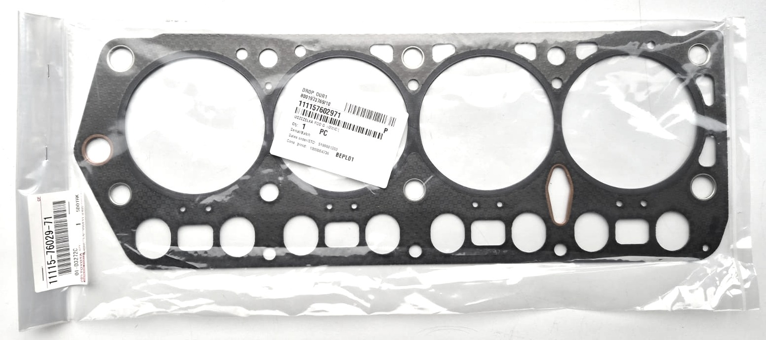 USZCZELKA GŁOWICY TOYOTA 4Y ORYGINAŁ OEM 11115-76029-71